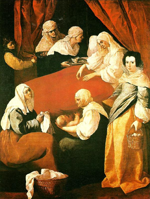 Francisco de Zurbaran birth of the virgin oil painting image